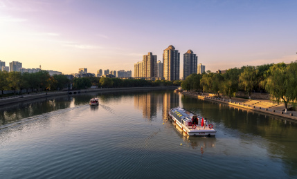 中国江苏南京秦淮河风光