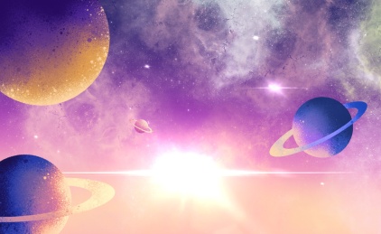 太空星球插画