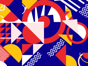 波普包豪斯蒙德里现代抽象艺术点线面红黄蓝