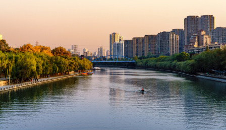 中国江苏省南京市秦淮河风光