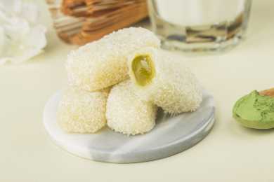 椰子抹茶味麻薯