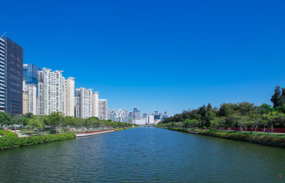 深圳大沙河公园龙舟赛水道