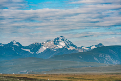 中国新疆巴音郭楞乡风光