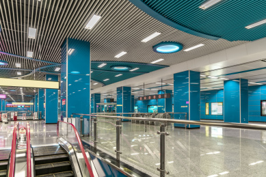 公共地铁站风光内景