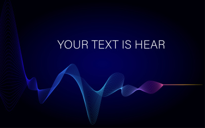 渐变波浪线海报背景