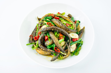 湘菜美食香辣泥鳅 