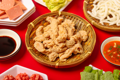  麻辣烫食材酥肉