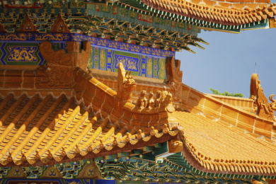 中国古代建筑屋脊上的五脊六兽