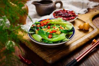 清炒时蔬菜耗油生菜