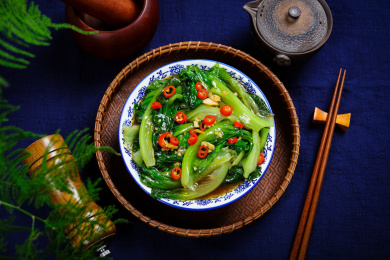 清炒时蔬菜耗油生菜