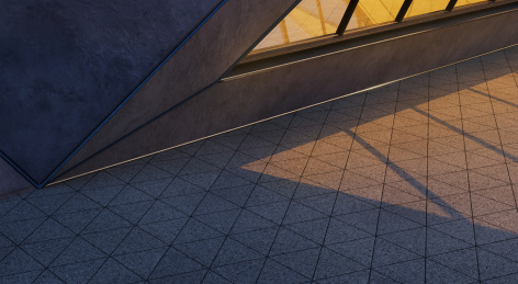 摩登三角形外观设计建筑物