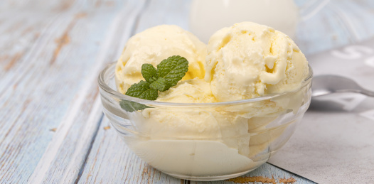 菠萝味冰激凌球 甜筒