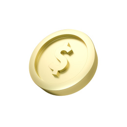 3D金币积分图标