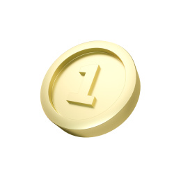 3D金币积分图标