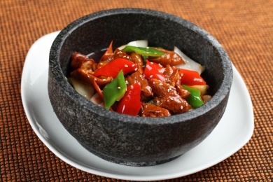 青椒炒大肠饭