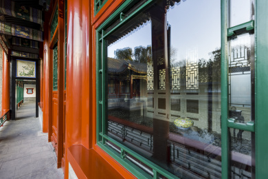 中国北京北海园中园玲珑小院画舫斋