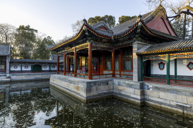 中国北京北海园中园玲珑小院画舫斋