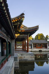 中国北京北海园中园玲珑小院画舫斋