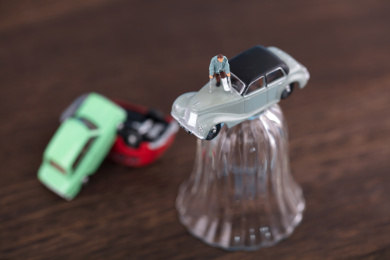 微缩创意酒驾车祸造成的伤害