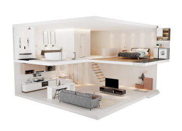 三维户型剖面图