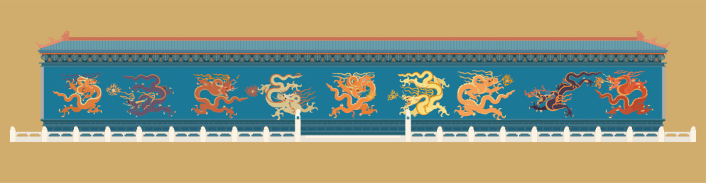 山西大同九龙壁建筑