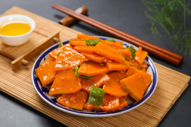 健康美食菜肴小炒南瓜