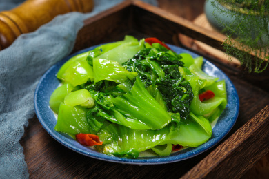 清火美食炒苦菜