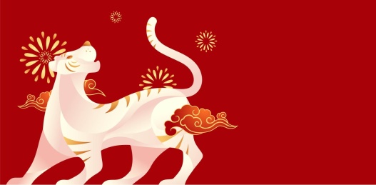 中式虎年喜庆春节背景