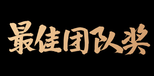 手书手写汉字书法字体最佳团队奖