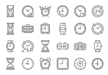 多种闹钟图标集合