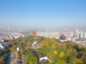 湖北武汉武昌首义公园秋季风光