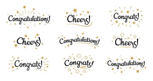 金色恭喜星芒元素