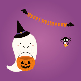 万圣节派对插图设计