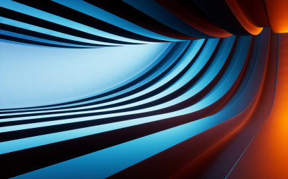 科幻感隧道背景3D渲染