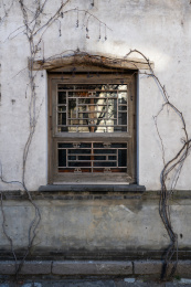 旧墙体上的木窗