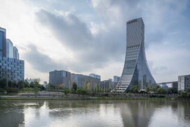 四川成都金融中心街景