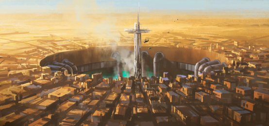 沙漠里神秘的地坑