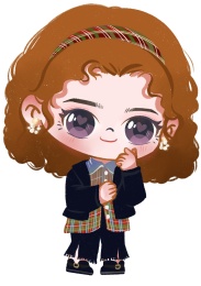 甜美笔芯的大眼女孩