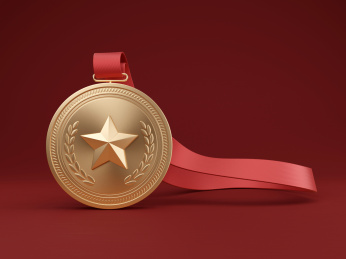 尊贵荣誉五角星奖牌勋章