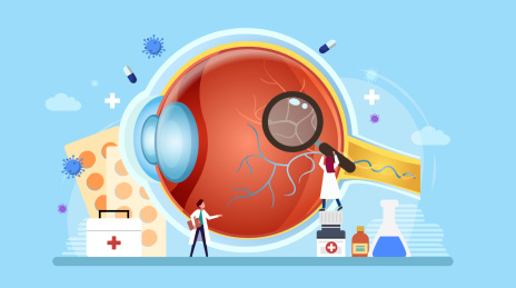 世界爱眼日眼睛视力健康矢量插画