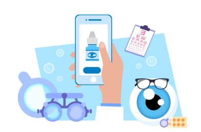 世界爱眼日眼睛视力健康矢量插画