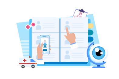 世界爱眼日眼睛视力健康矢量插画