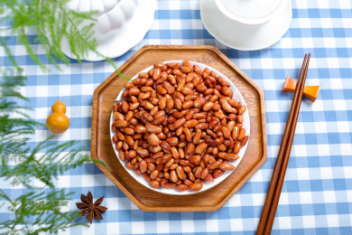 酥香美味下酒菜油炸花生米