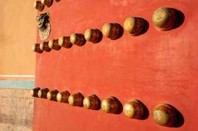 北京故宫宫门门钉