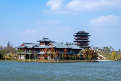 盐城大洋湾景区冬景