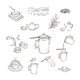 手绘港式奶茶茶餐厅