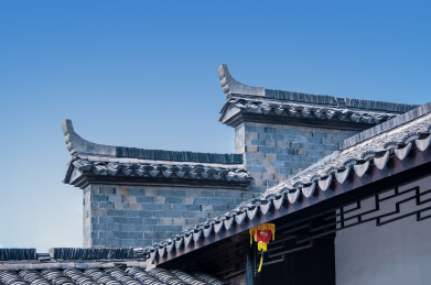 中国江苏省南京市明代阳山碑材景区园林古建筑