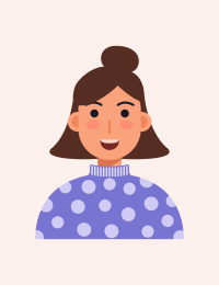短发女孩的证件照矢量插画素材