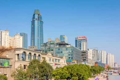 中国浙江宁波老外滩建筑群