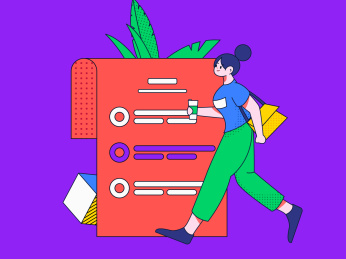 邀请好友进行问卷调查扁平矢量概念运营插画